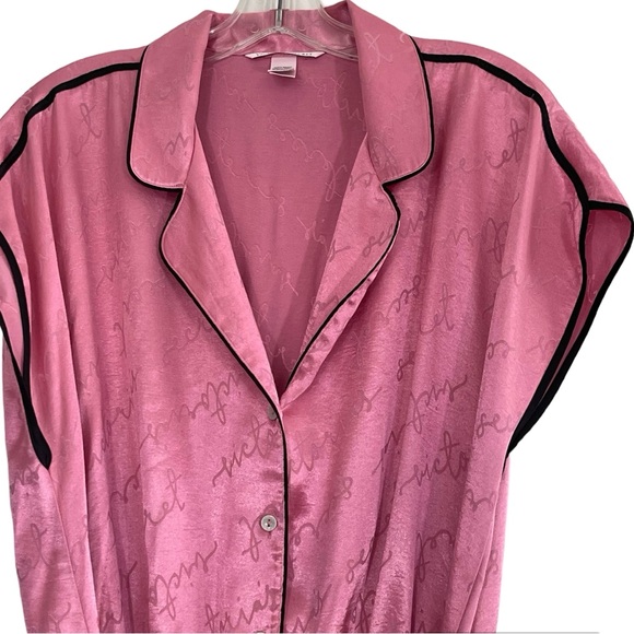 Victoria’s Secret Pink Sleep Satin Logo Romper - Picture 3 of 7